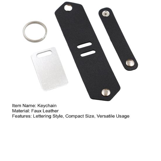 Imitation Leather Keychain Women Small Exquisite Lettering Style Mother Day Keychain