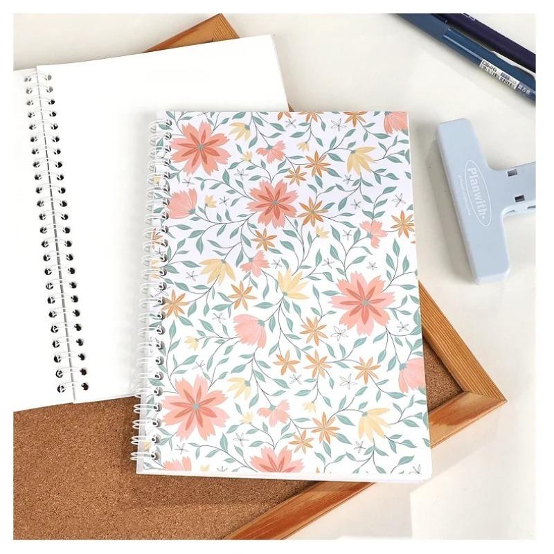 1Pcs A5 Flower Painting Landscape Material Collage Release Paper Notebook Creative DIY Student Supplies Stationery