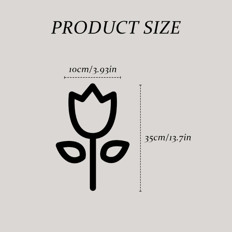 3D Flowers Garden Stake Decorations Metal Floral Stake Outdoor Yard Lawn Ornament Flowerpots Stick Ground Insert Garden