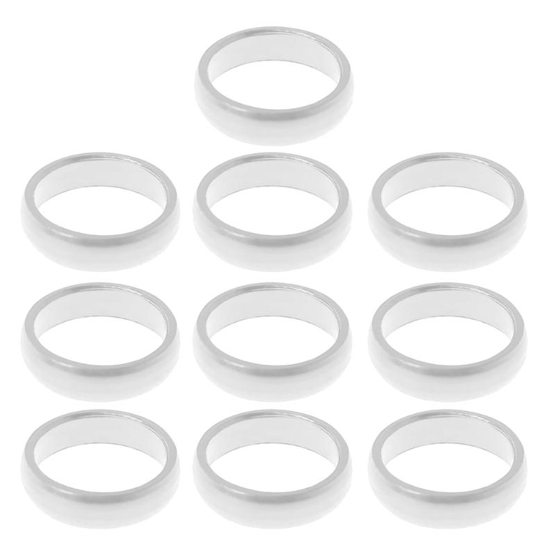10Pcs Aluminum Alloy Dart Shafts Rings Round Dart Flight Rings For Dart Flight Indoor Dart Game Aluminum O Rings серебряный
