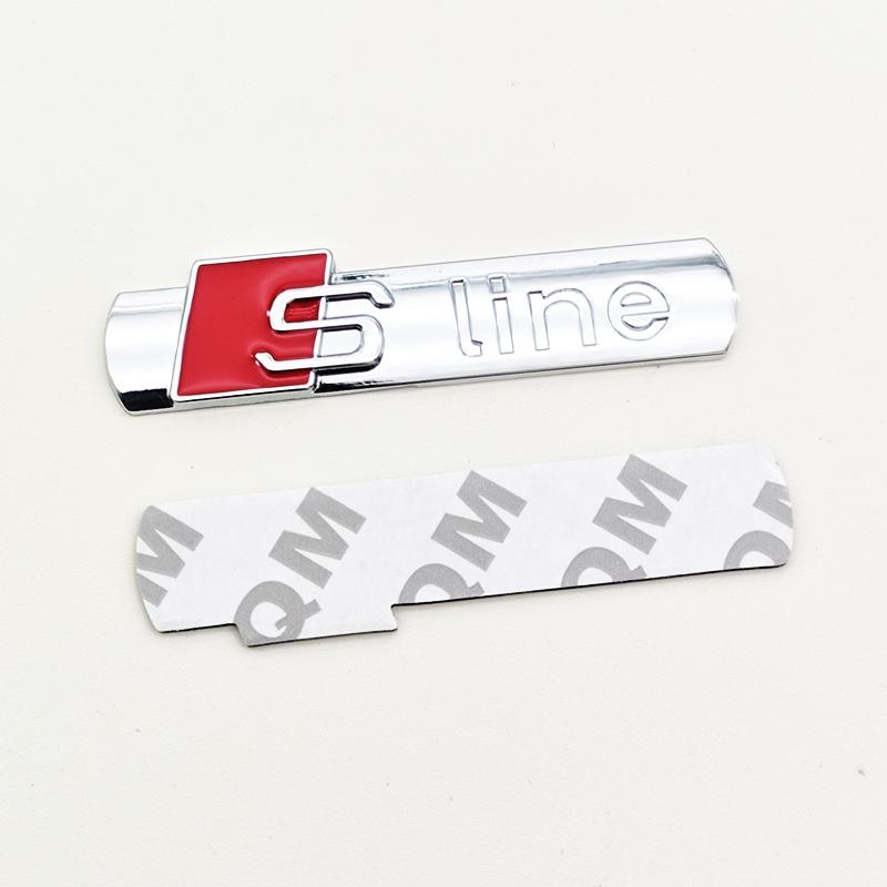 3D Metal Logo  Emblem Car Fender Side Sticker Front Grill Badge For  A3 A4 A5 A6 A7 S3 S4 S5 S6 TT  Accessories