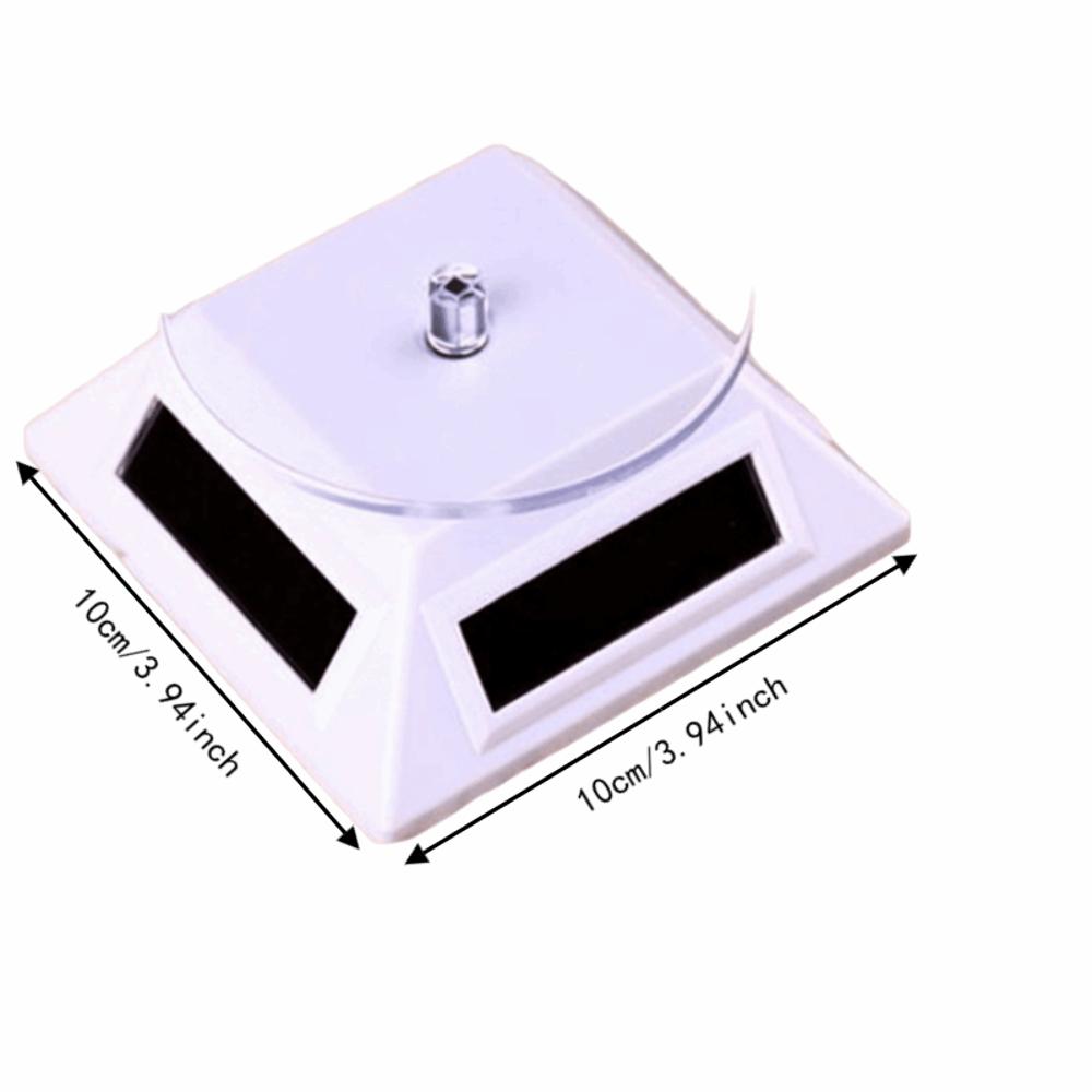 Compact Design Solar Turntable 360 Degree Rotation Revolving Platform Retail Showcase