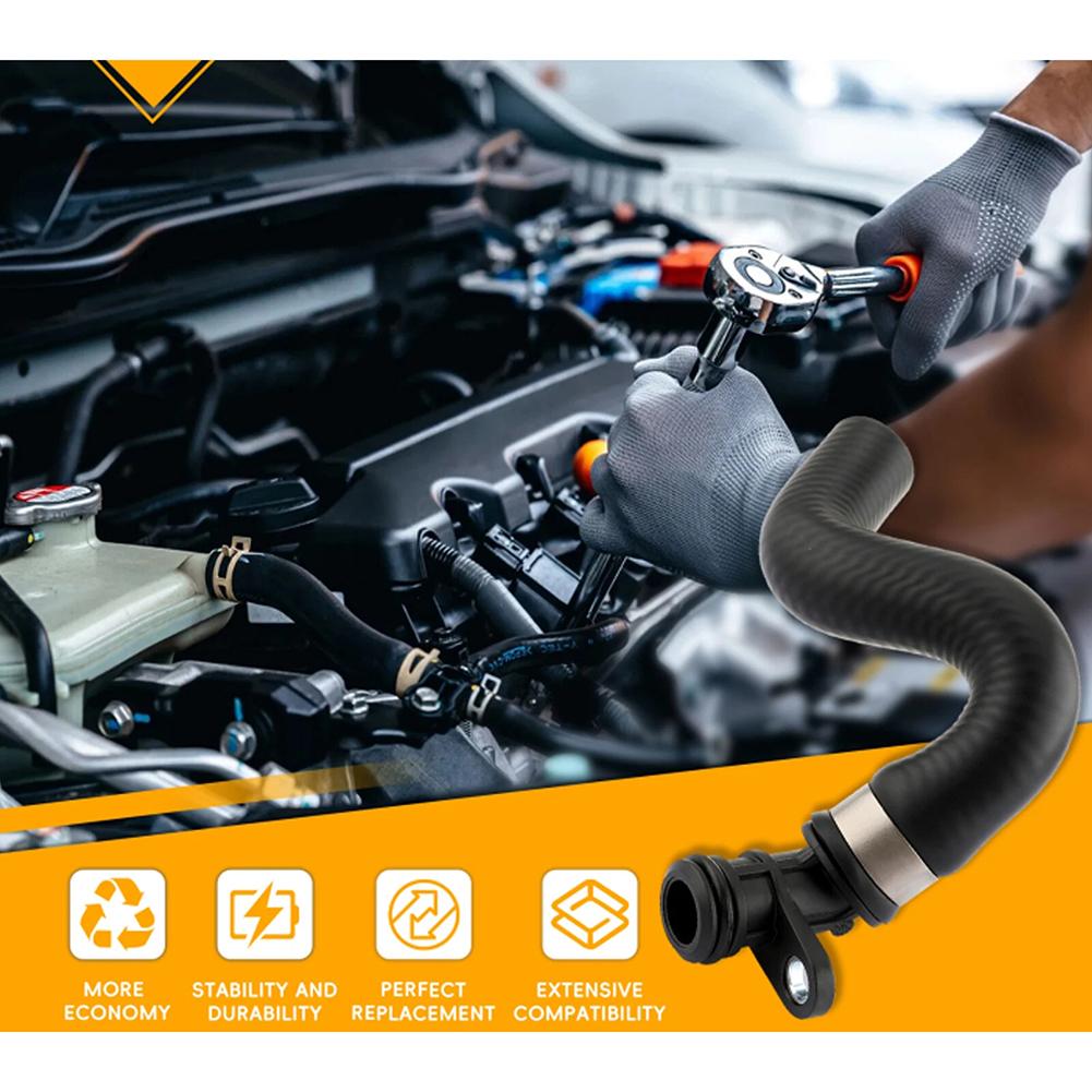 Replacement Tube Engine Coolant Hose Factory Specifications Stable Characteristics Black Cooling System Repair