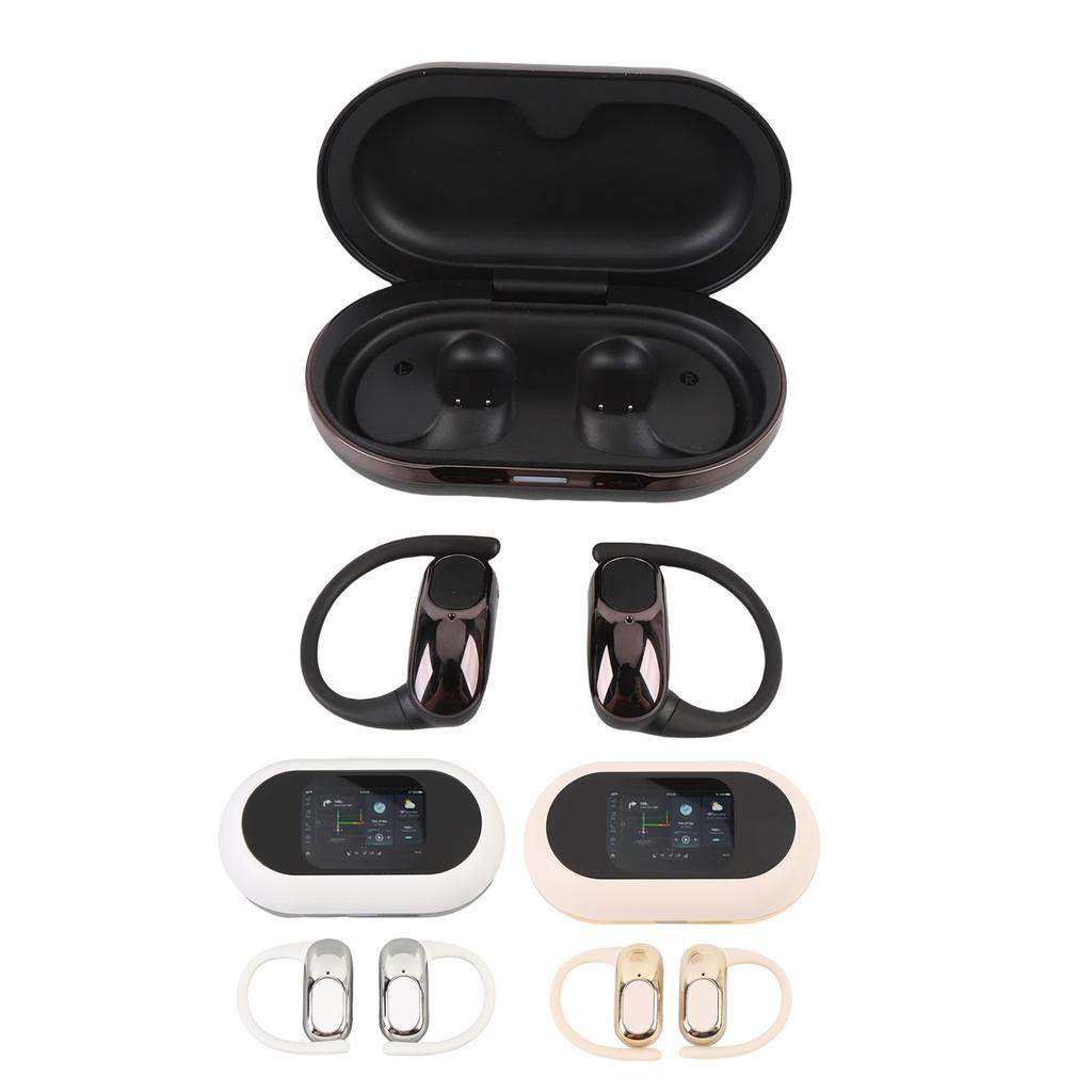 Smart Translation Earbuds Full Color Touch Screen HIFI Sound Quality Multi Languages Bluetooth Trans