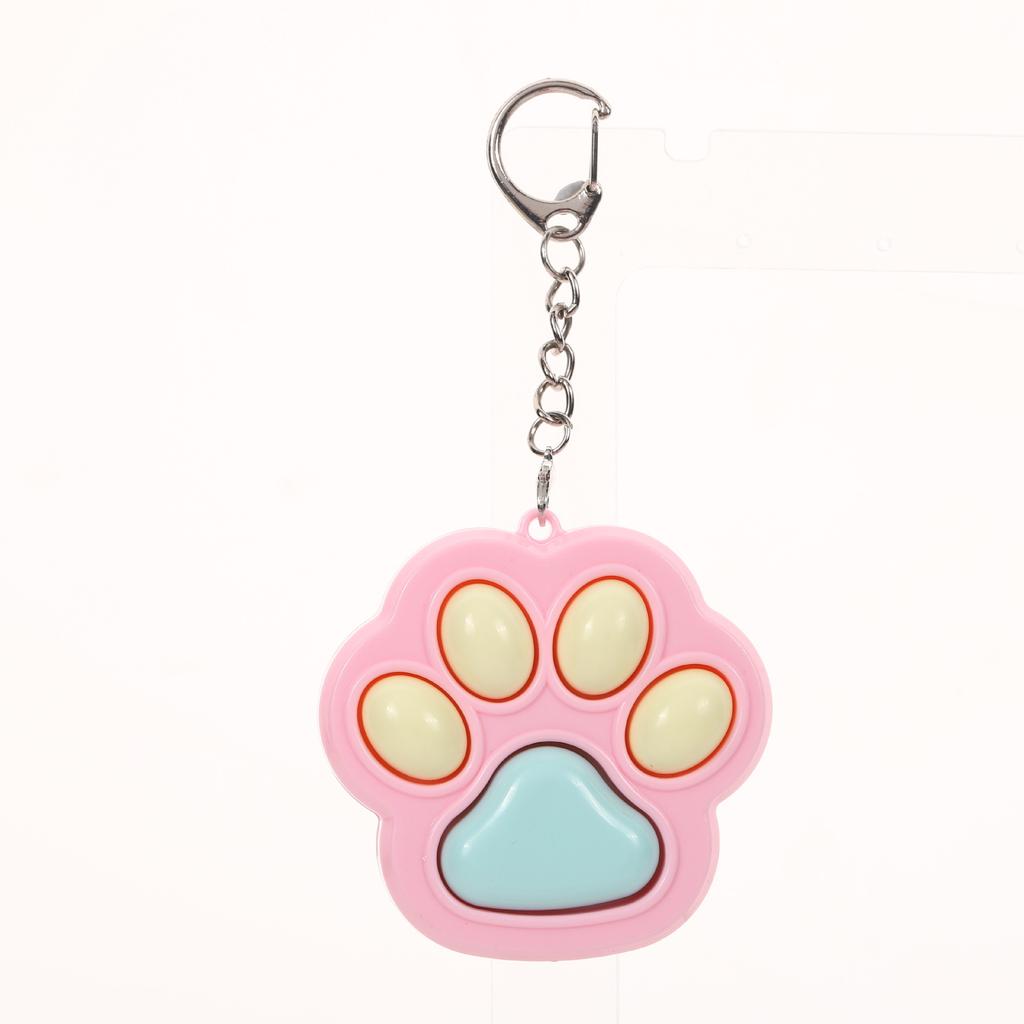 Cartoon Cat Claw Button Decompression Toy Key Pendant Bag Accessories Creative Keychain