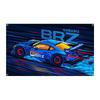 Subaru BRZ Illustration Extra Large Flag Flag Banner Approximately 59.1 X 35.4 Inches (150