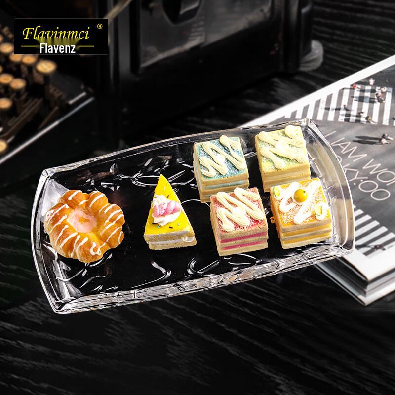 Flavinmci Nordic Crystal Glass Fruit and Snack Tray