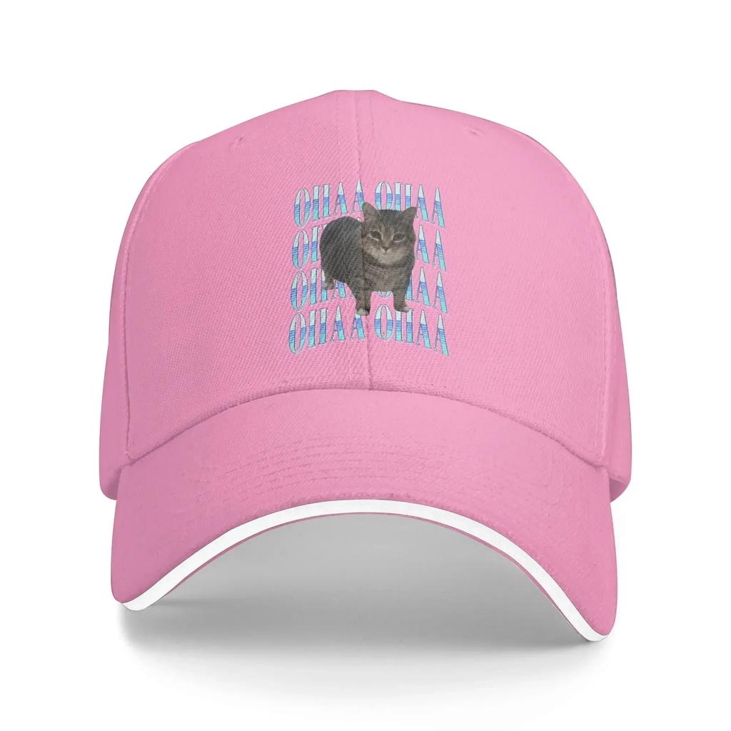 Funny OIIAA OIIAA Spinning Meme Cat Cap For Unisex Women Cool Baseball Cap Snapback Hat Golf Headewear Adjustable