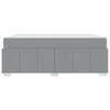 Upholstered Bed Frame with Mattress Light Grey 180 x 200 cm Fabric