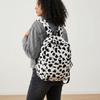 Plush Leopard Print Backpack Lightweight Students Daypack Wear Resistant Students School Bag  Daily
