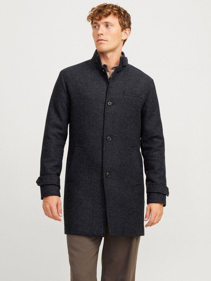 Пальто Jack & Jones Melton Coat (12258672) Jjemelton Wool Coat Sn (12258672) темно-серый меланж
