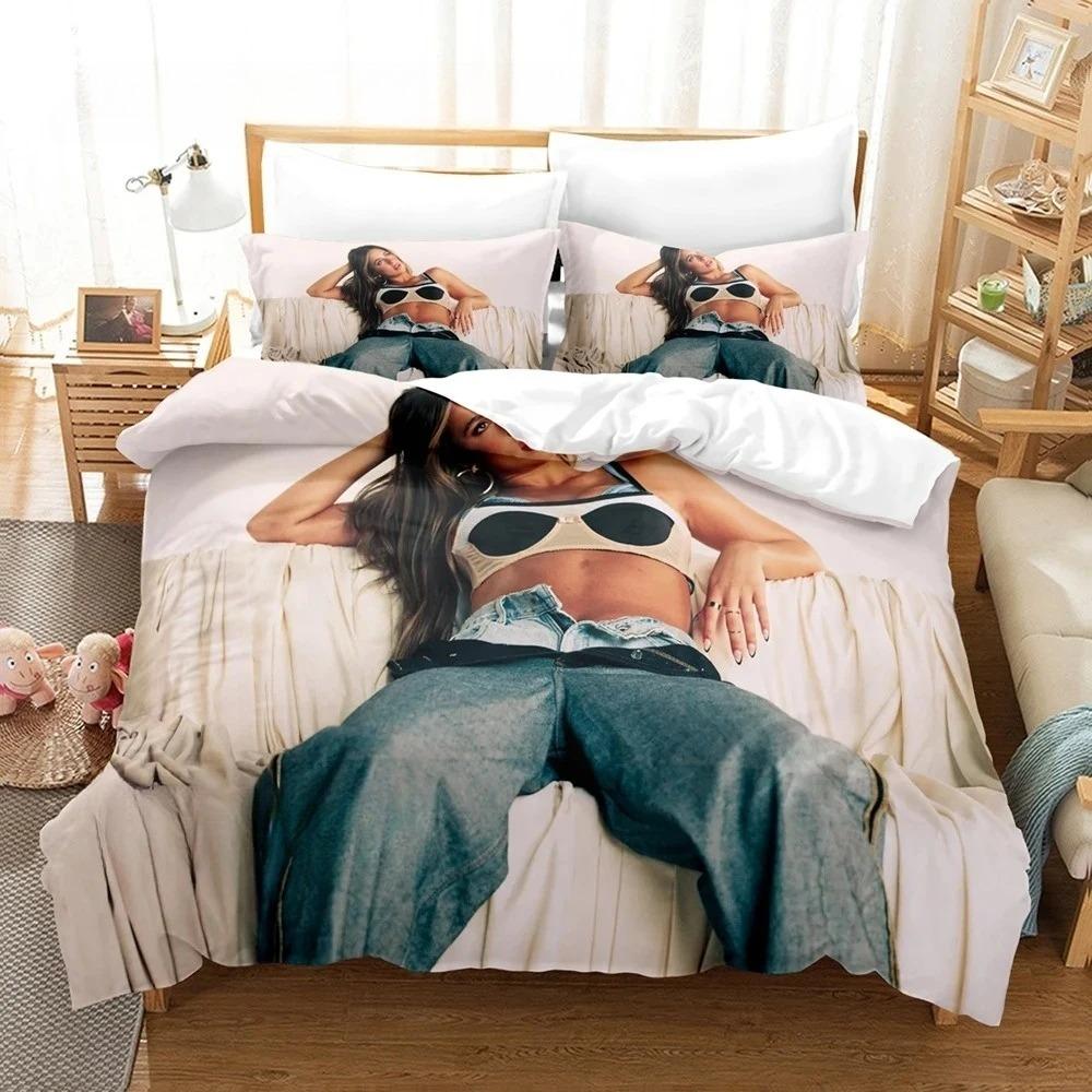 

Hot Tate McRae Bedding Set Single Twin Full Queen King Size Bed Set Aldult Boys Bedroom Duvet cover Sets Anime EU single(135x200cm)