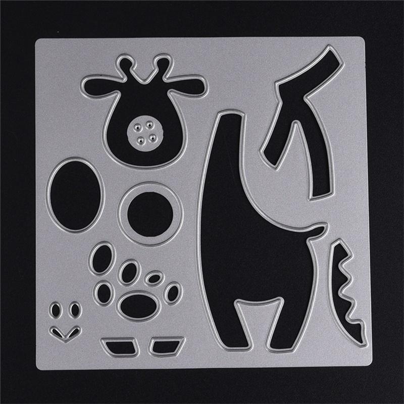 Giraffe Deer DIY cutting dies metal stencils for Scrapbook Card album steel cut dies embossing templ