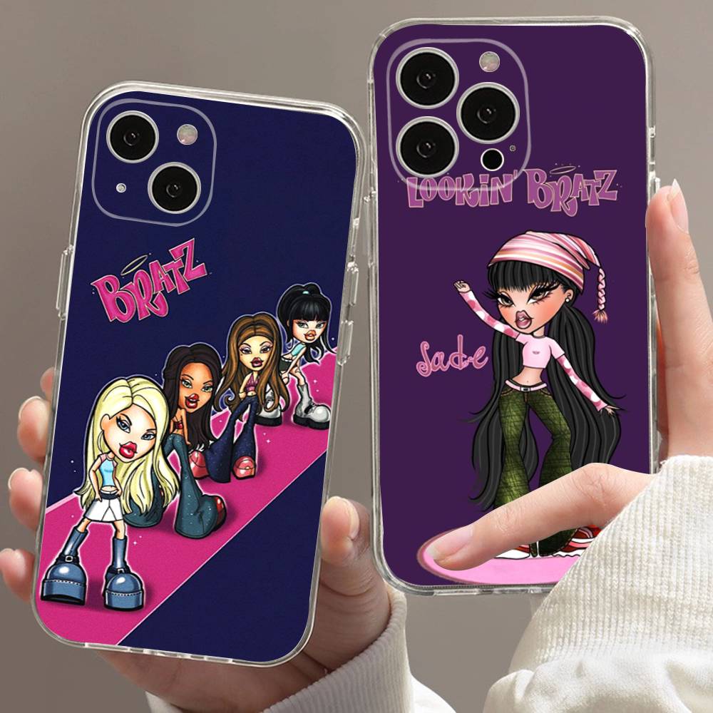 B-Bratzs Phone Case For iPhone 17 16 15 14 13 11 12 Pro Max 16 Plus Transparent