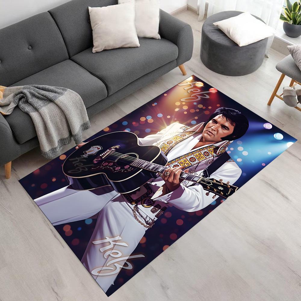 Elvis Presley Area Rug Perfect for Living Rooms Playrooms Bedrooms Outdoor Anti-slip Rug Decorate Offices Spiritual Gift