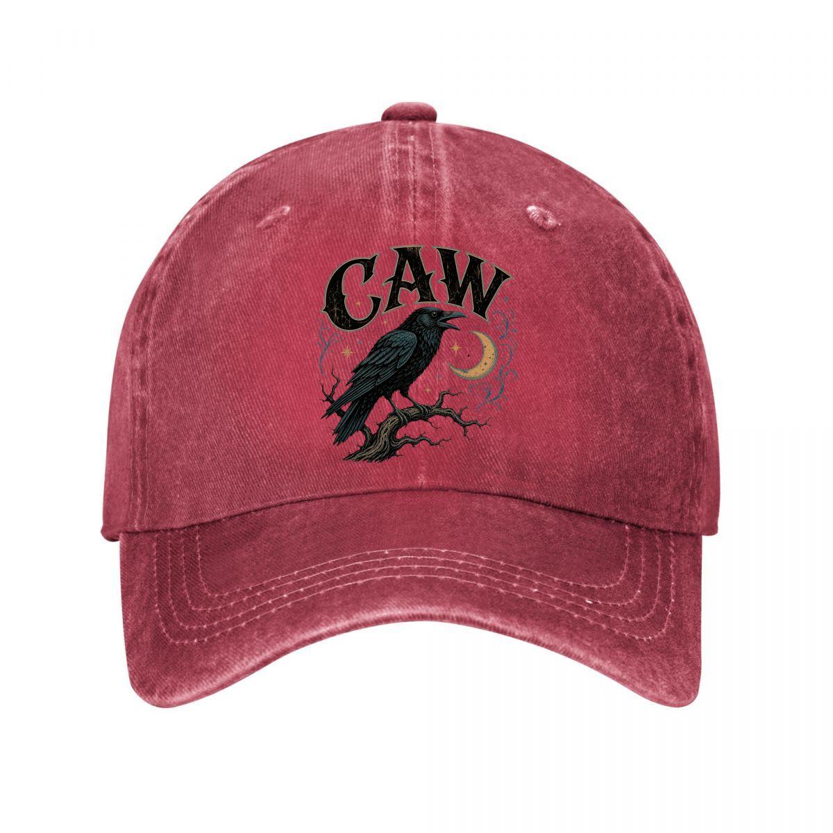 Mystic Raven Call Vintage Emblem Washed Baseball Cap Outdoor For Womens Unisex FeUnisex Dad Hat Adjustable
