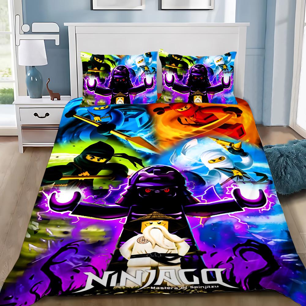 Hot Game N-ninjagos Duvet Cover Pillowcase N-ninjagos Bedding Set Adult Boy Girl Bedroom Decoration Single Double Large