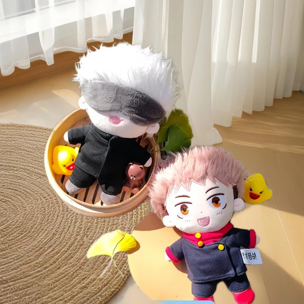 20cm Jujutsu Kaisen Plush Toys Soft Stuffed Dolls Gojo Sukuna Itadori Megumi Inumaki Cute Gift For Kids