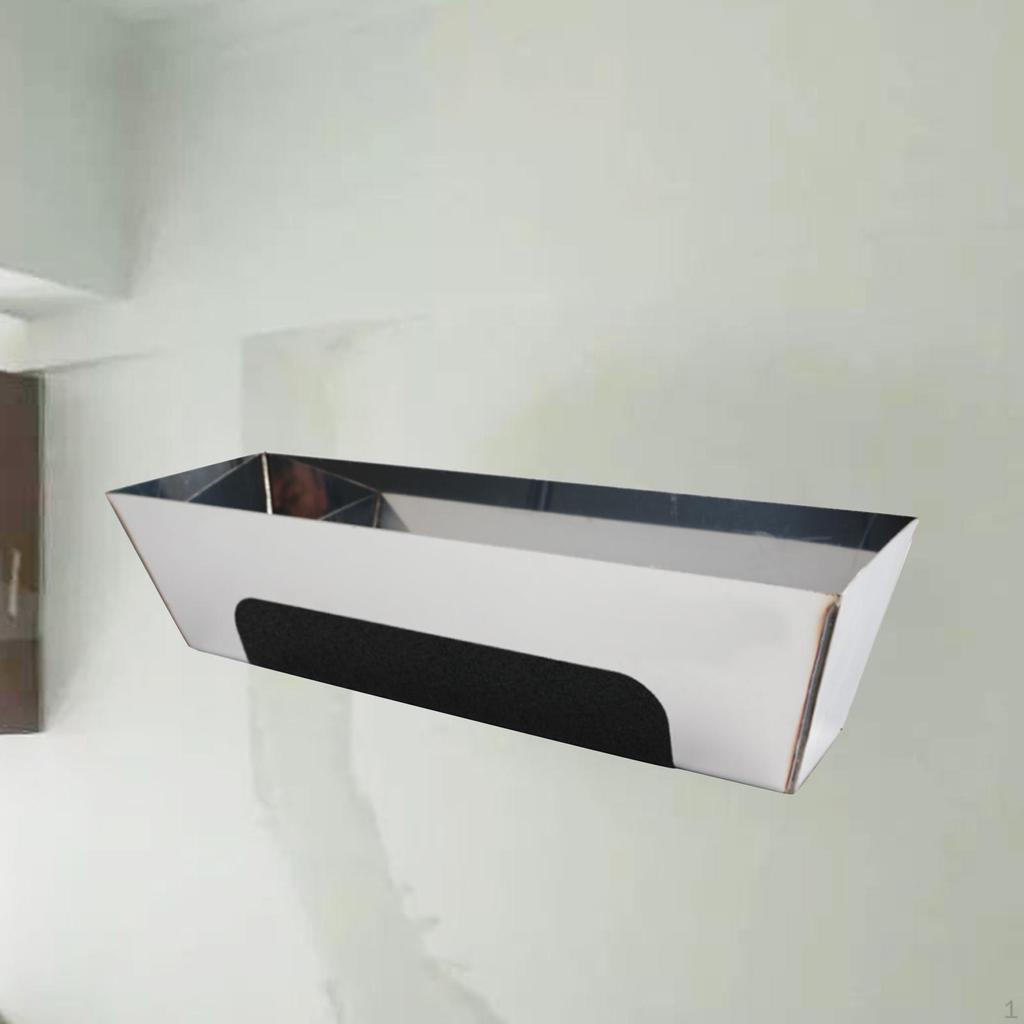Mud Pan with Anti Slip Pad Nonslip Manual Tool Heavy Duty Smooth Sturdy Drywall Plastering