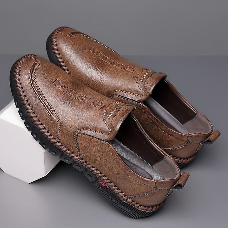 Fashion Comemore Men Loafers Lightweight PU Leather Business Shoes Men's Sneakers British Low-top Casual Shoe Fashion Work Moccasin Shoe