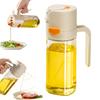 Bouteille Pulvérisateur d'Huile, Distributeur 2-en-1 en Verre Pulvérisateur d'Huile de Cuisine, Bouteille Pulvérisateur de Cuisine Rechargeable avec Embout, Pulvérisateur de Qualité Alimentaire pour