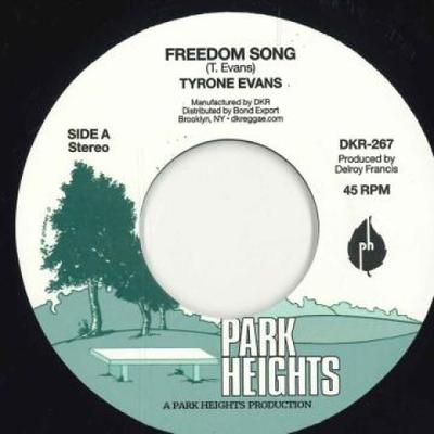 7inch Record TYRONE EVANS - Freedom Song / (Version) DKR267 Park Heights/Bo 2023 US Reggae, Ska & Dub