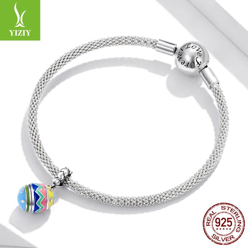 Yinziyun 2021 Ostern Herz Ei Anhänger DIY Perle SCC1753