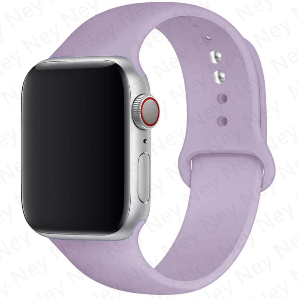 Silikonový řemínek pro Apple Watch 44mm 40mm 49mm 45mm 41mm 38mm 42mm Correa Belt Bracelet pro Apple Watch Series 9 8 7 6 5 3 SE Ultra 2