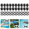 20 Pieces Multipurpose Pool Pumps Drain Plugs with O Rings for Haywards Super and Power Series Models Accessory