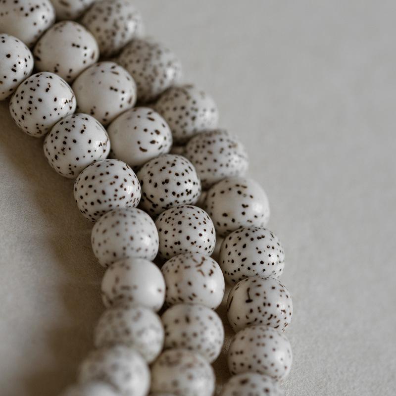 Natural Star Moon Bodhi Seed108Old-style Buddhist Prayer Beads, Long String of Beads with Blank Spaces, High-density Bracelet, Vintage Style