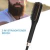 Escova Alisadora de Barba Aquecida Pente de Cabelo Masculino Pente Elétrico Alisador de Barba Escova Alisadora de Barba Multifuncional Para Homens