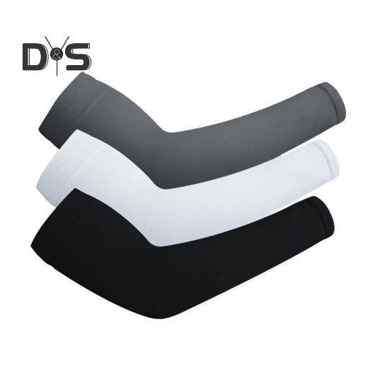 3 Pairs Ice Sleeves High Elasticity Comfortable Breathable Versatile Basic Solid Color Style UV Protection Sleeves