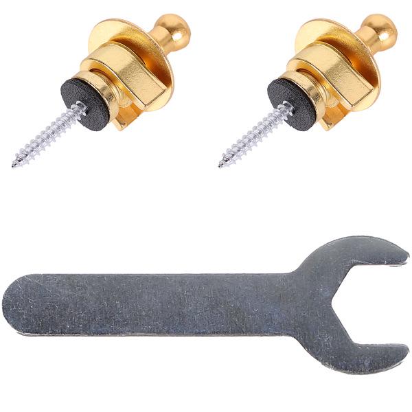 

Anti-Slip Metal Guitar Strap Lock and Button for Acoustic & Electric Guitars