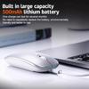 Portable Wireless Mouse Bluetooth-Compatible 2.4Ghz Dual Modes Computer Wireless Mice Mute For Pc Xiaomi Pad Laptop Macbook