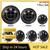 QMBR7 2025 Hots E60 7pcs 45mm 68mm 74mm 82mm Car Front Hood Emblem rear boot badge Steering wheel Logo for BMW M F30 G01 E36 E39 E87 E