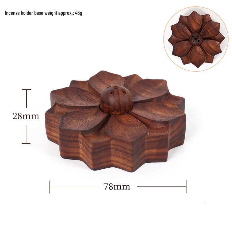 Solid Wood Incense Burner for Sandalwood & Agarwood - Zen Tea Ceremony Holder