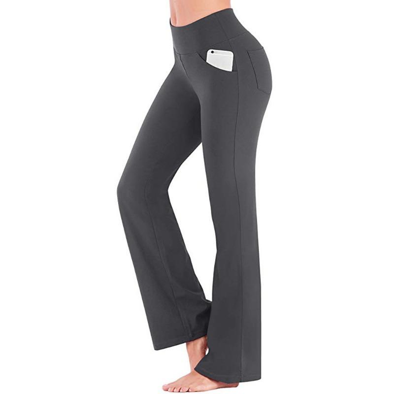 2025 summer women's pants fashion new style simple and generous, slightly lapped wide-leg high-waist casual yoga pants