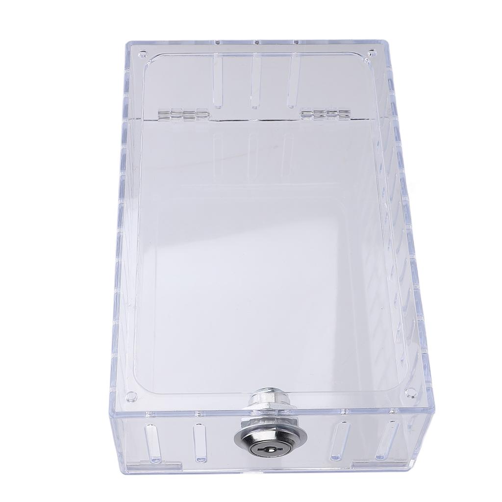 Clear Thermostat Lock Box with Key Maintaining Temperature Precise High Visible Universal Fit Thermostat Cover Guard