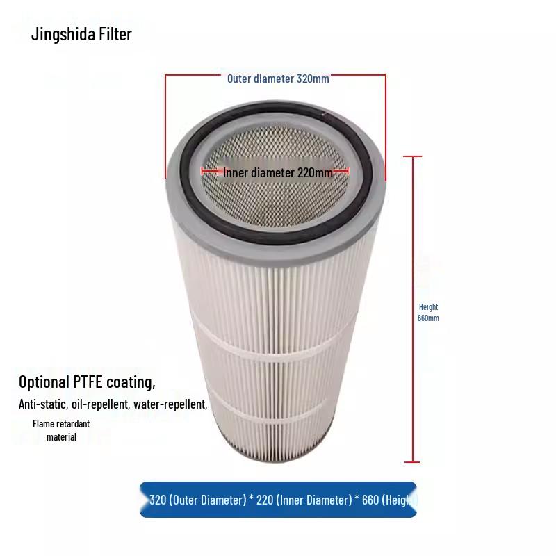 Quick-Release Dust Collector Cartridge for Industrial Powder Coating & Blasting