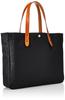 Horizontal Tote Toyooka Bag Original Fabric Canvas PVC Tochigi Leather COMMUTE Black [Barmouth]
