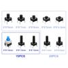 180PCS 10 Type Push Button Switches Kits Assortment Set 4Pin Touches Push Button Switches Momentary Tact Switches