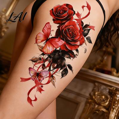 Temporary Tattoo Stickers 5 Sheets Stickers Skin-Friendly Tattoos for Adults And Kids Eco-friendly Easy To Apply Hypoallergenic Non-Irritating Body