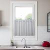Cafe Curtain for Small Room Coffee 1 Panel 100cm Wide X 72cm 15224 Flame-Retardant Window, Light-Blocking, Water-Repellent, Heat-Insulating, UV-Cut,