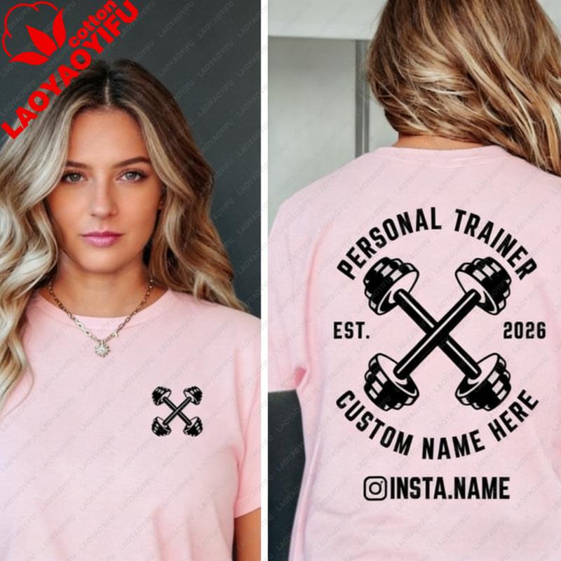Custom Personal Trainer Shirt Bodybuilding Deadlift Weightlifting Shirt Gift for Gym Lover Pump Cover Lifting Graphic T Shirts