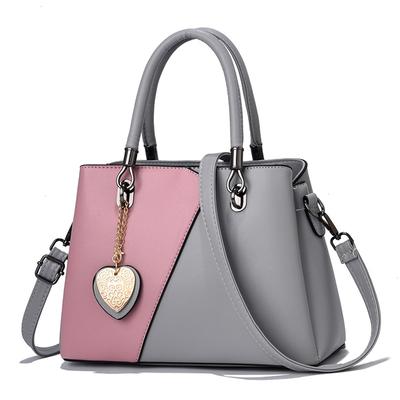 Korean-style Color-blocking Single-shoulder Crossbody Bag Minimalist Fashion Elegant Women's Handbag