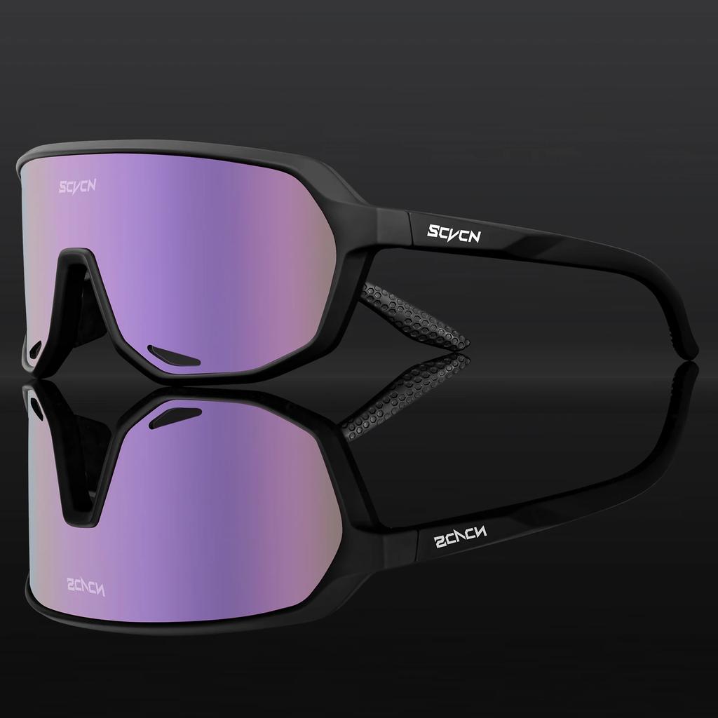 Scvcn Fashion Sunglasses for Men Sun Mountain Bike Road Bicycle Eyewear Goggles Sports UV400 MTB Photochromic Cycling Glasses