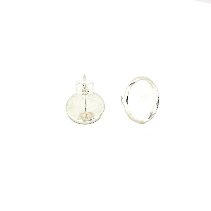 20 Stück Edelstahl Ohrstecker Basis Stift Mit Ohrstecker Passend für 8 10 12mm Cabochon Fassung DIY Schmuckherstellung Zubehör