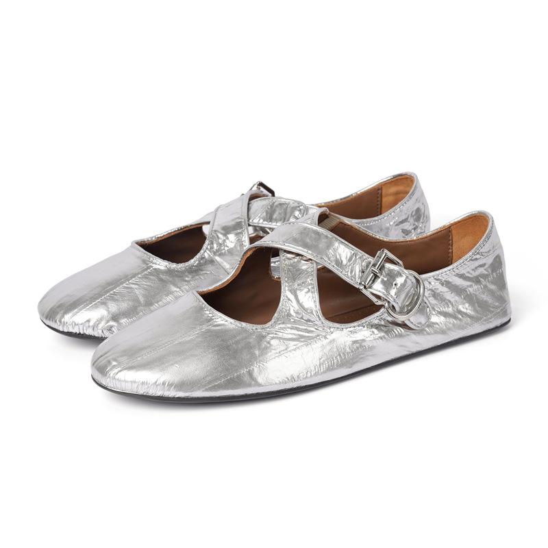 

2025 Туфли Мэри Джейн женские плоские одинарные туфли женские одинарные туфли натуральная кожа женские мягкие туфли Мэри Джейн женские осенне-зимние 39