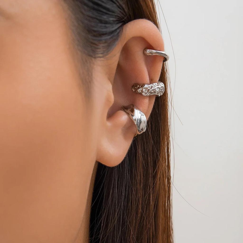 Small Cute Round Ear Clips Earrings for Women Trendy Charms Mini False Earrings Without Pins Accessories Fashion Jewelry Female
