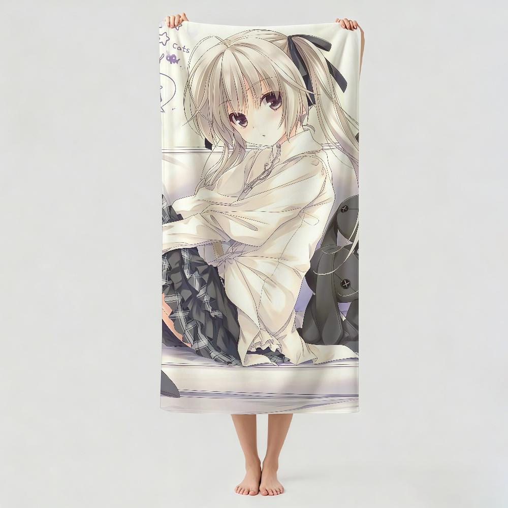 Anime S-Sora K-Kasugano Towel Drying Bath Towel Applicable To Light Swimming Camping Yoga Beach Out